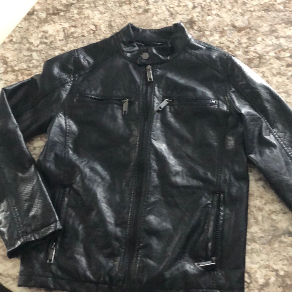 Faux leather jacket